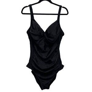 Swimsuits‎ For All Women's One-Piece Swimsuit Size 22 Black Slimming NEW